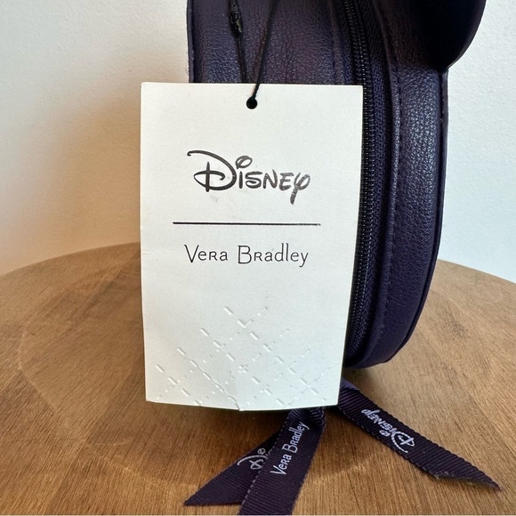 SOLD- NWT Vera Bradley Disney Whimsy Cosmetic Bag Case Mickey MinnieMouse Purple - Picture 8 of 16